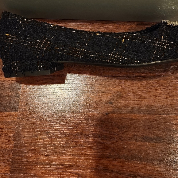 C.PARAVANO Crystal Buckle Flats Size 6.5 US / 37 EU  Perfect For Holidays - Picture 3 of 6